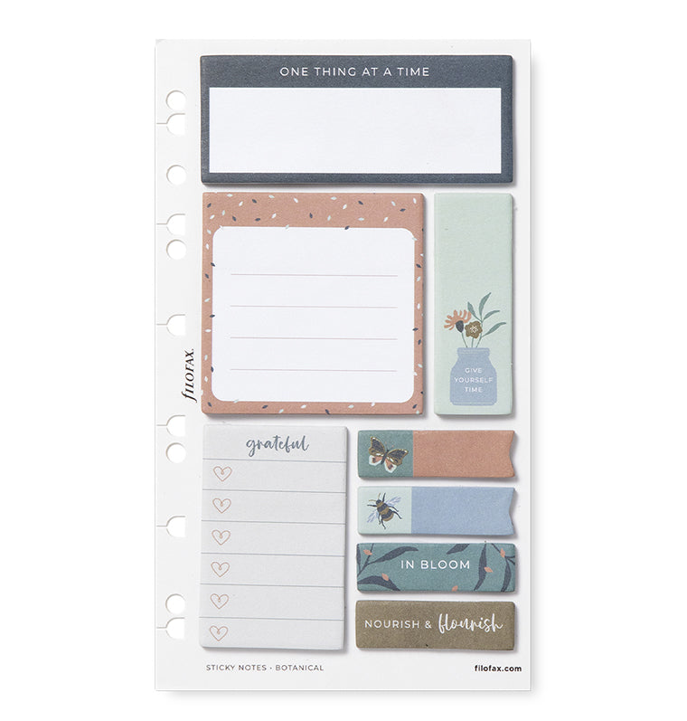 filofax-botanical-haftnotizen-set-personal-a5-a4 image 1