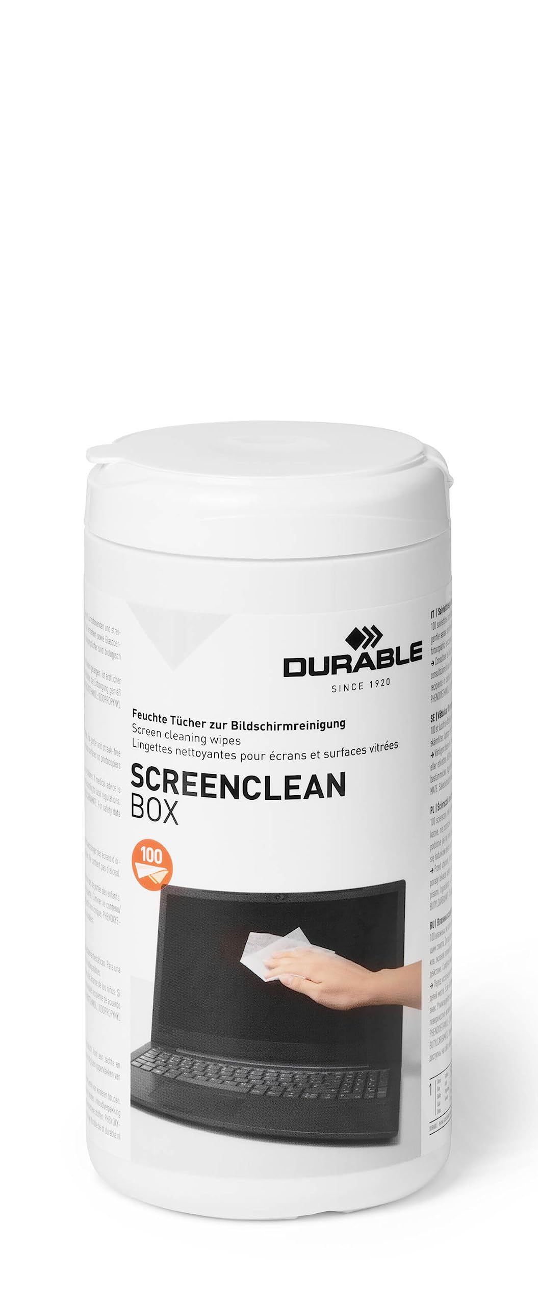 durable-screenclean-box-bildschirmreiniger-100-feuchtt-cher image 2