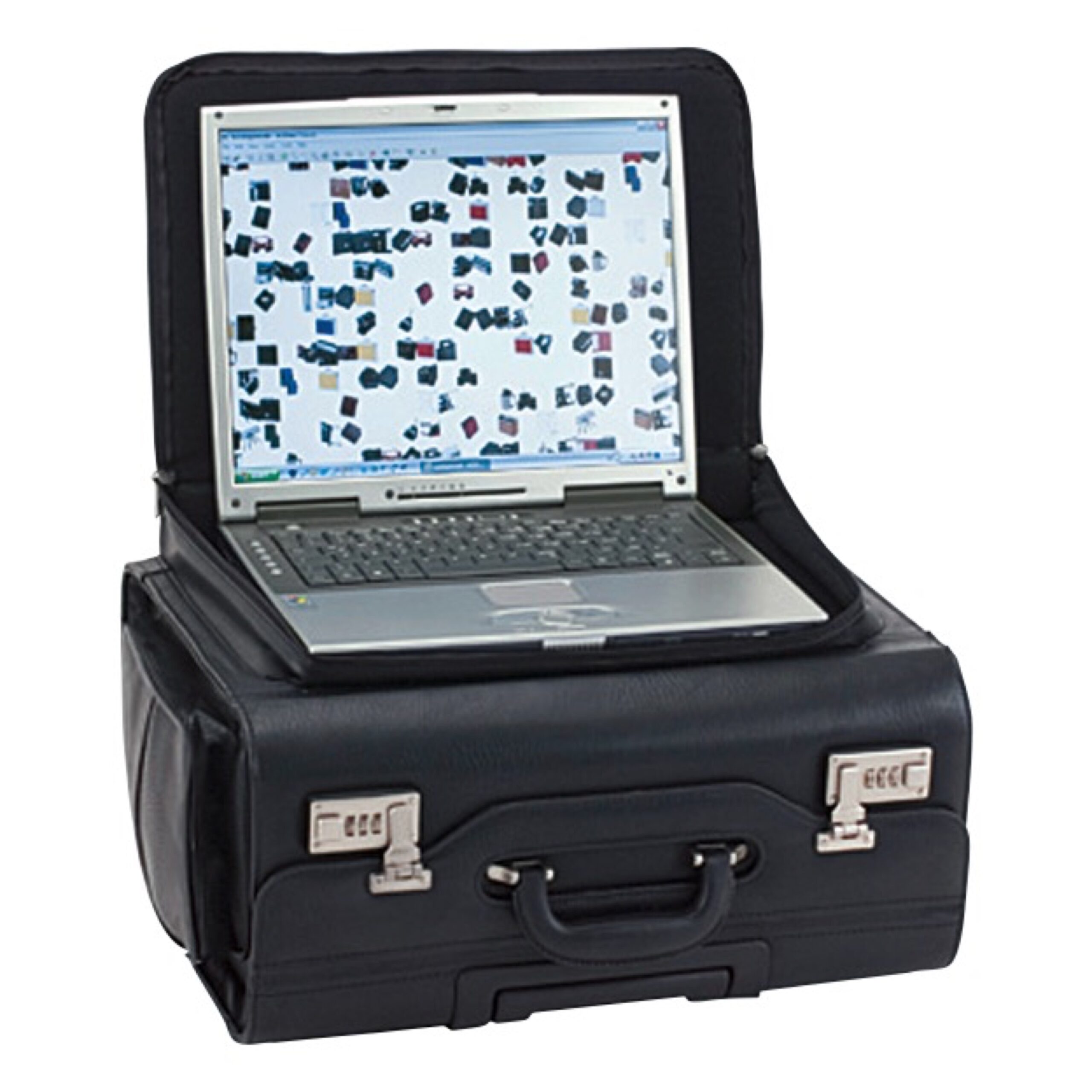 alassio-pilotenkoffer-san-remo-schwarz-trolley-aus-kunstleder-mit-laptopfach image 3