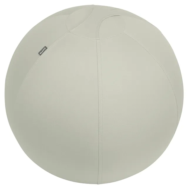 leitz-ergo-active-sitzball-65-cm-mit-stoffbezug-und-pumpe-hellgrau-65420085 image 1