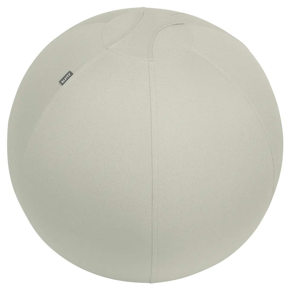 leitz-ergo-active-sitzball-65-cm-mit-stoffbezug-und-pumpe-hellgrau-65420085 image 1