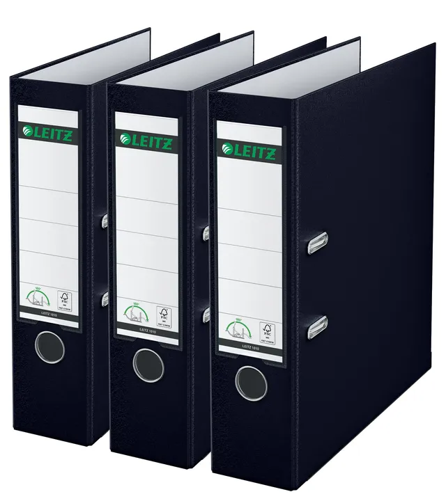 leitz-180-qualit-ts-ordner-a4-80-mm-3er-pack-schwarz image 1