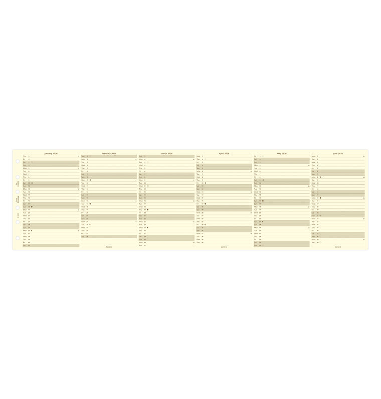 filofax-jahresplaner-englisch-pocket-2026-cotton-cream-leporello image 4
