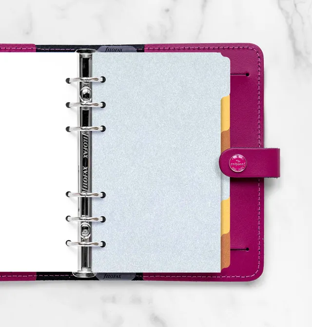 filofax-6er-blanko-trennbl-tter-metallic-personal-ros-gold-gold-silber image 1