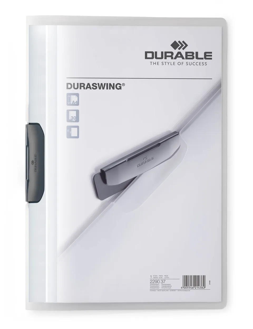 durable-duraswing-klemm-mappe-a4-transparent-5-st-ck-229037 image 1