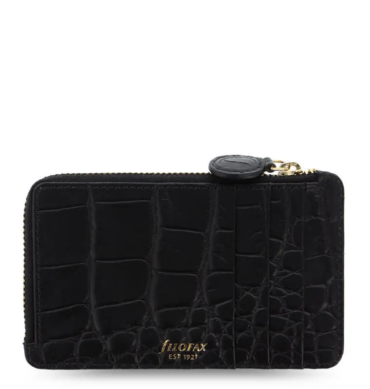 filofax-classic-croc-kartenh-lle-mit-zip-aus-leder image 1