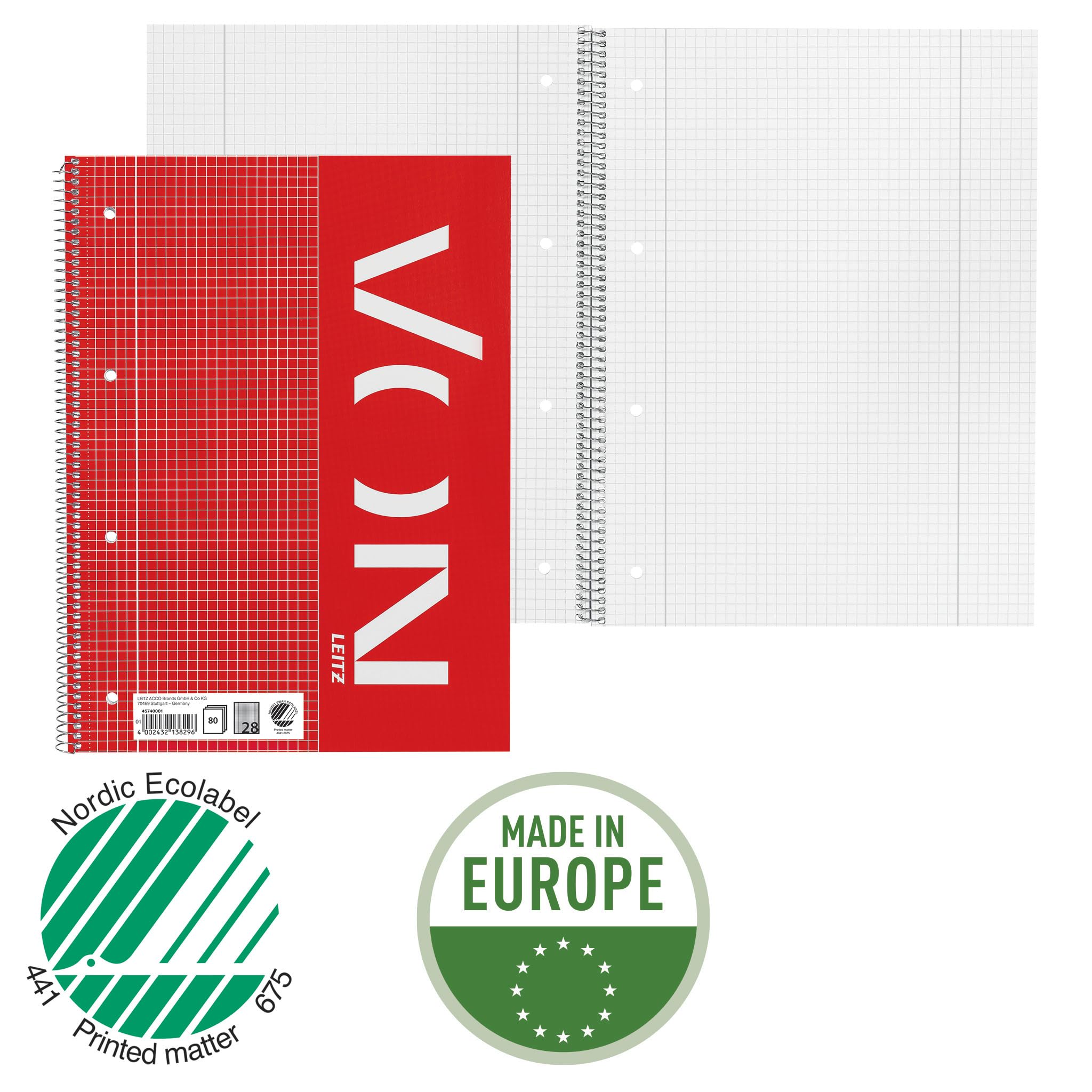 leitz-von-collegeblock-a4-kariert-mit-doppelrand-5er-pack-45740001 image 3