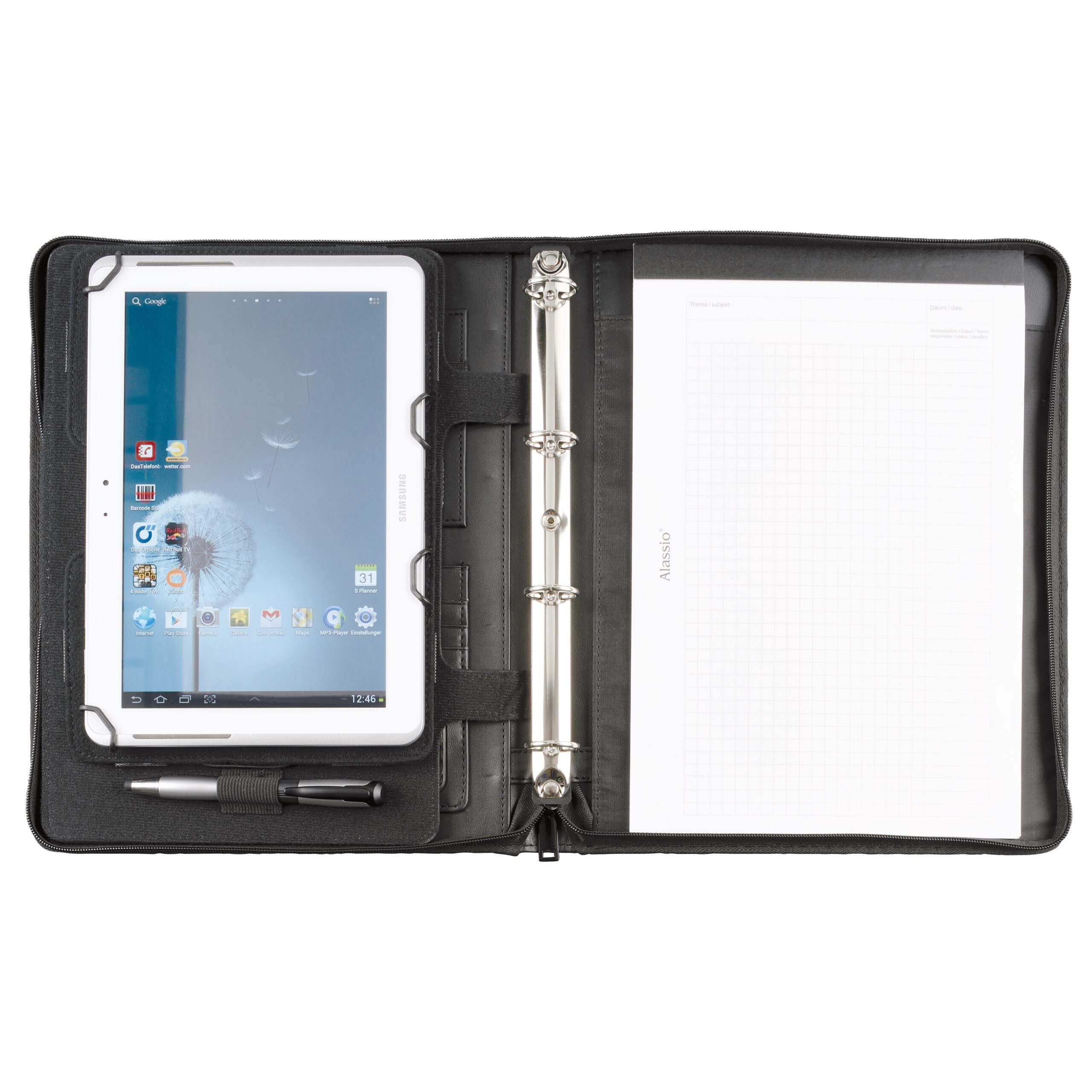 alassio-orgamappe-a4-imperia-mit-tablet-h-lle-und-rei-verschluss-in-schwarz image 4