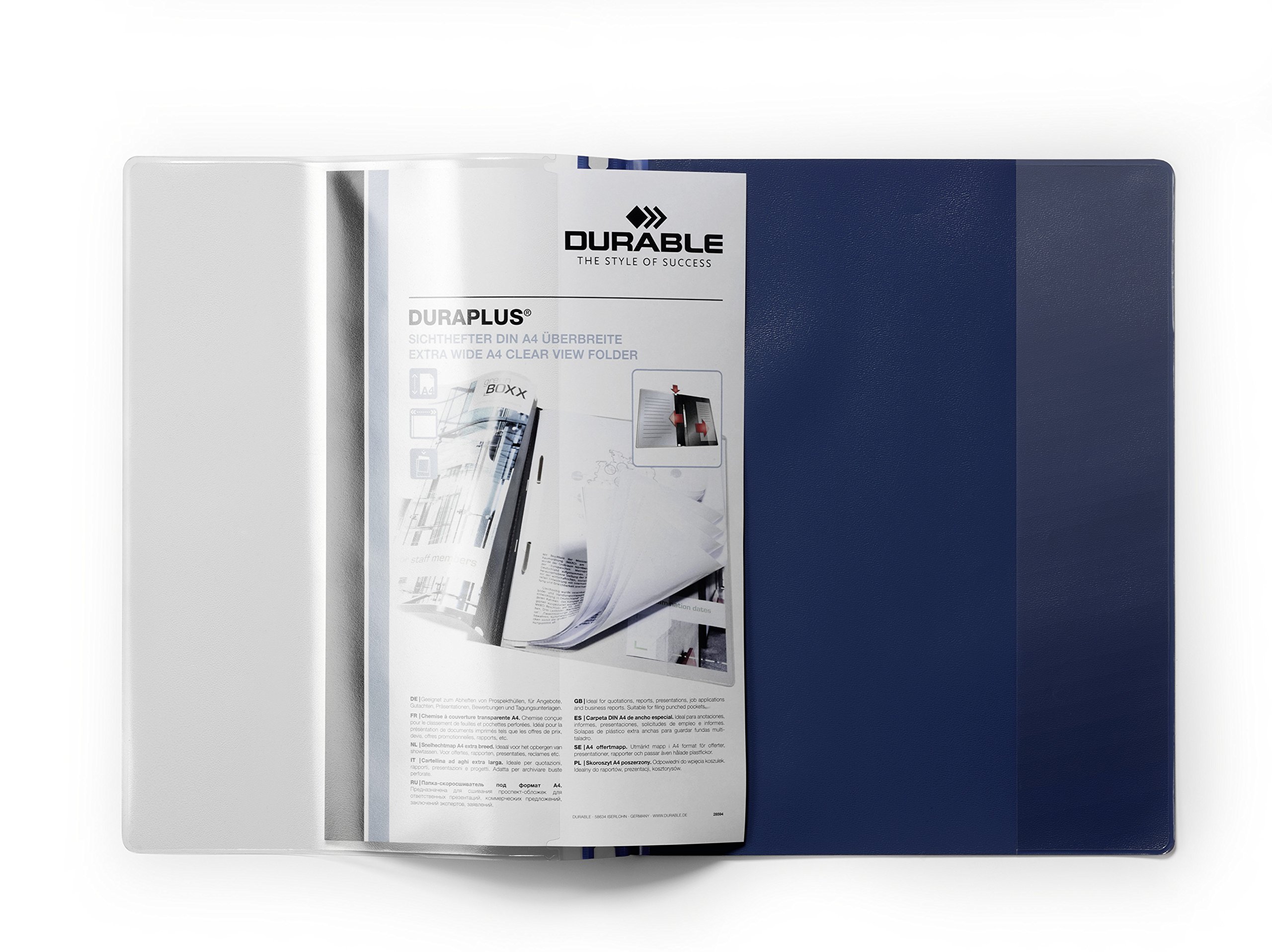 durable-angebotshefter-duraplus-a4-mit-sichttasche-dunkelblau-25-st-ck image 2