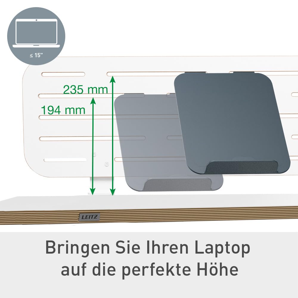 leitz-ergo-pegboard-schreibtisch-organizer-80x25cm-wei-65490000 image 2