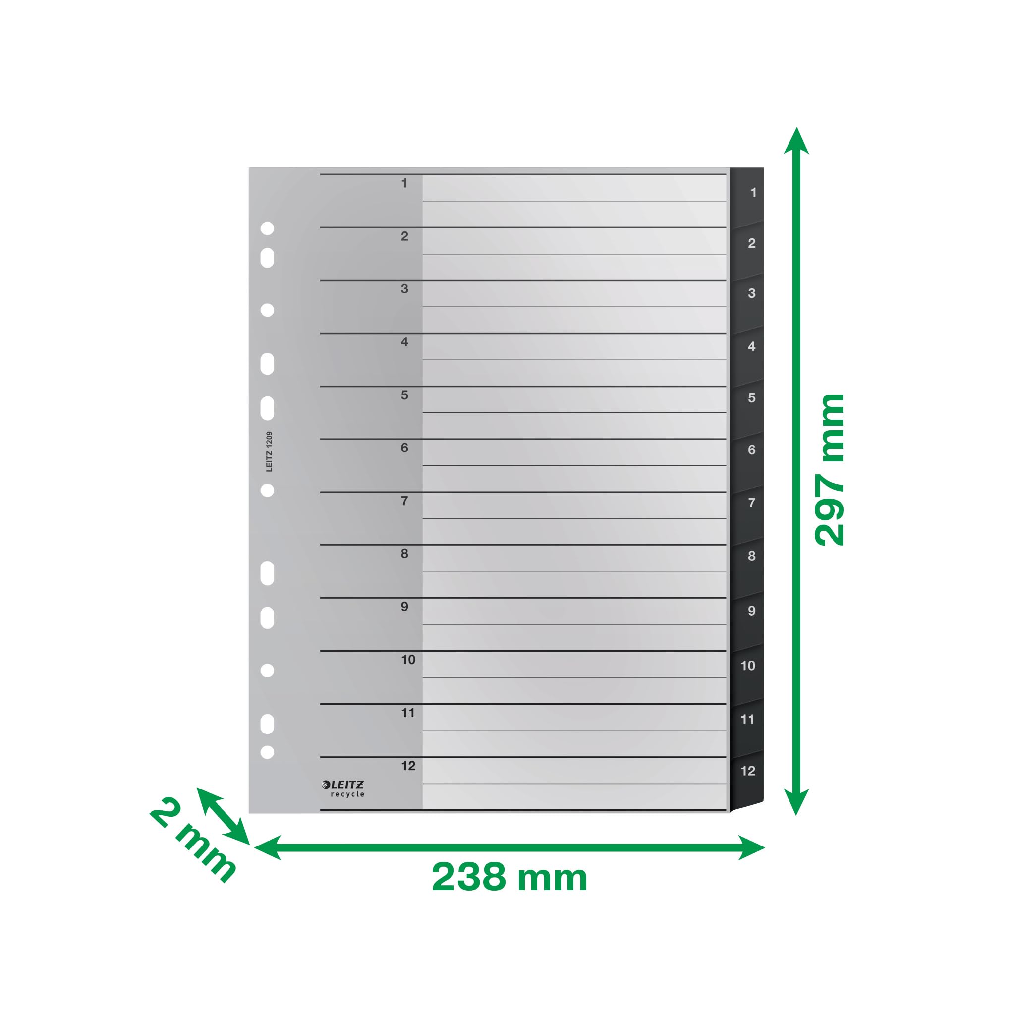 leitz-register-1-12-extrabreit-recycle-schwarz-12090000 image 3
