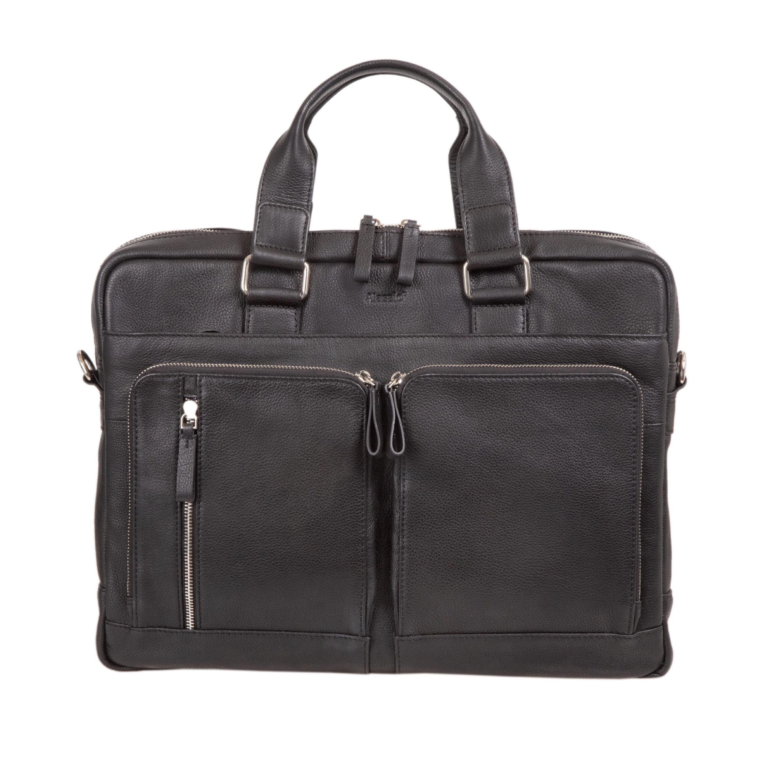 alassio-aktentasche-campo-schwarz-mit-laptopfach-und-trolleyband image 1