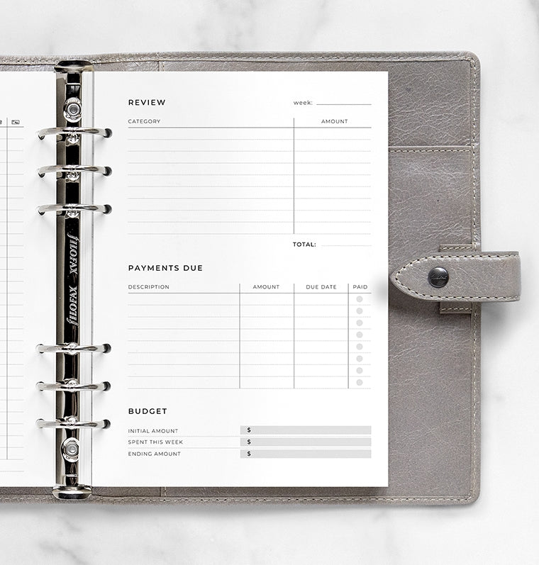 filofax-expense-tracker-einlage-a5 image 2