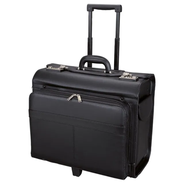 alassio-pilotenkoffer-san-remo-schwarz-trolley-aus-kunstleder-mit-laptopfach image 1