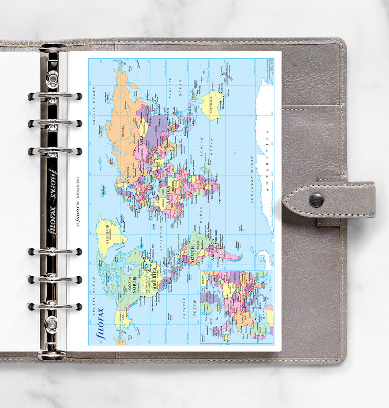 filofax-weltkarte-a5-organiser-einlage-leporello image 3