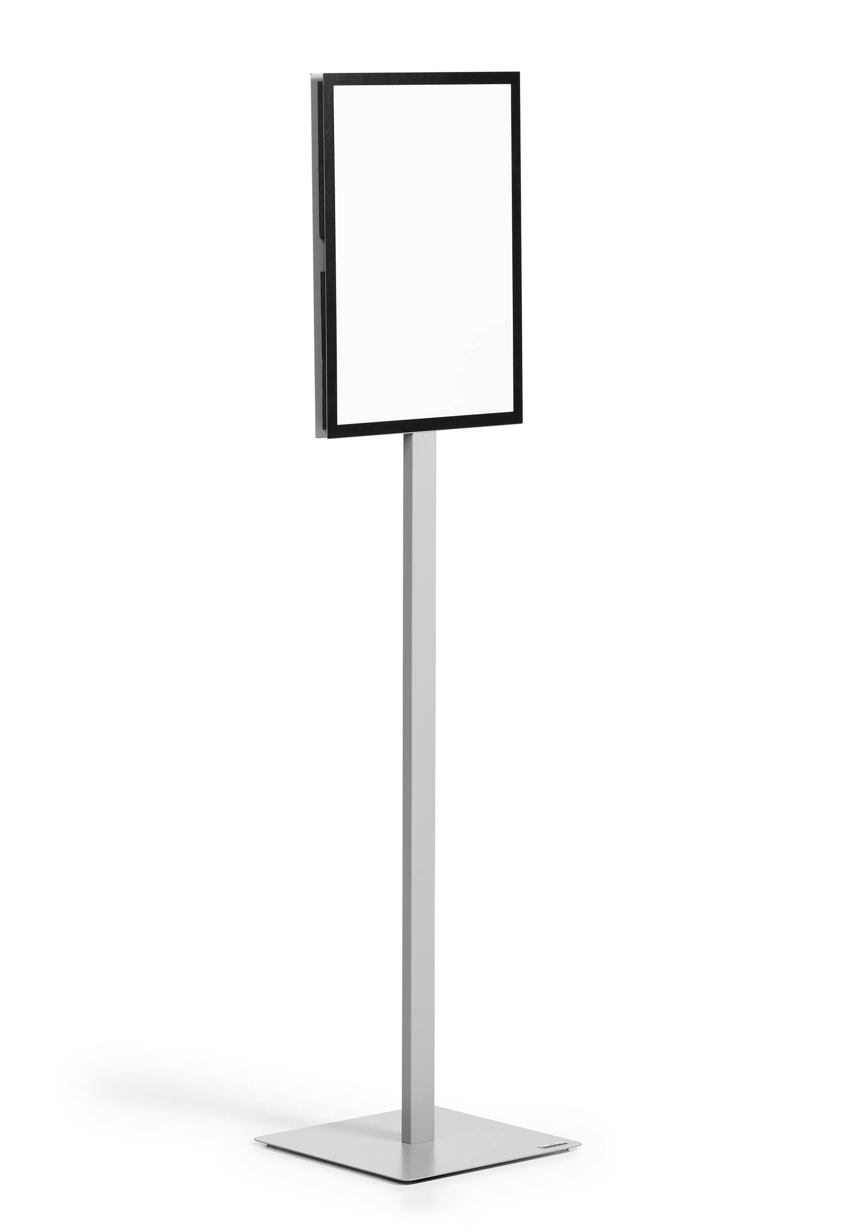 durable-info-stand-basic-infost-nder-a4-drehbar-grau-mit-2x-duraframe-magnetic-s image 6