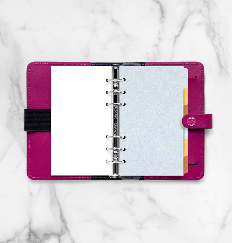 filofax-6er-blanko-trennbl-tter-metallic-personal-ros-gold-gold-silber image 2