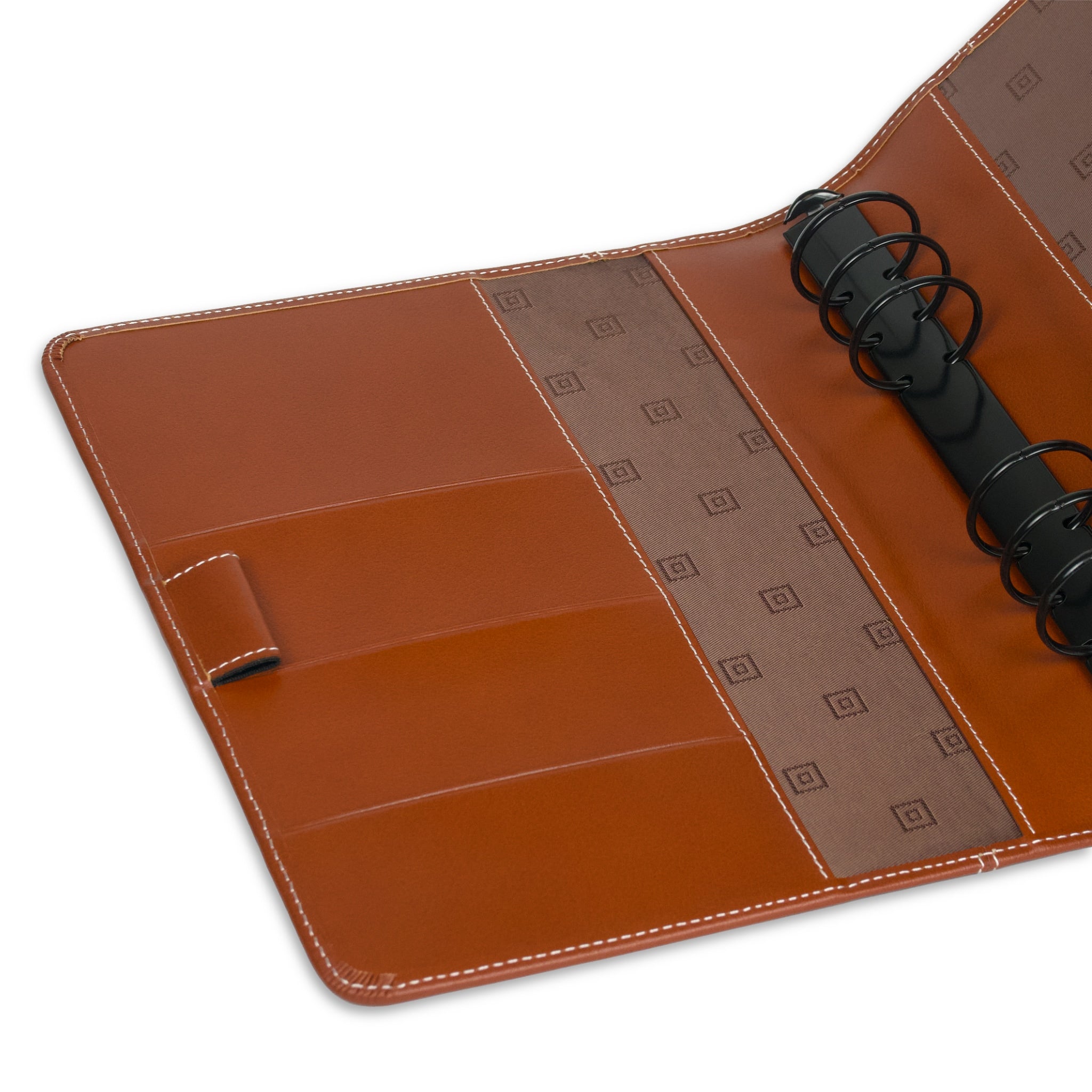 time-system-montana-a5-ringbuch-25-mm-braun-mit-verschlusslasche-italienisches-l image 3