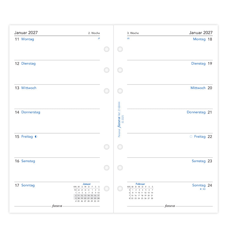 filofax-kalendereinlage-1-woche-1-seite-deutsch-personal-2027 image 4