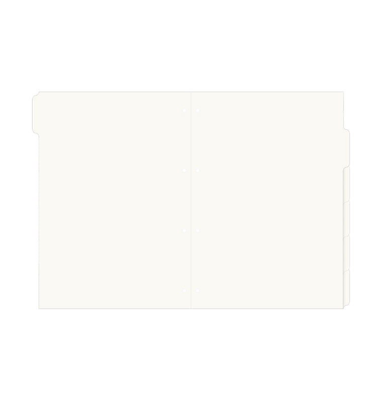 filofax-blanko-trennbl-tter-cream-a4-6-tabs-beschriftbar image 2