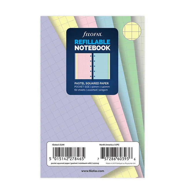 filofax-notebook-nachf-llpapier-pocket-pastel-kariert image 1