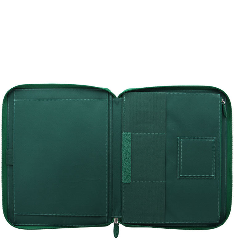 filofax-finsbury-a4-zip-folio-forest-green-ledermappe image 3