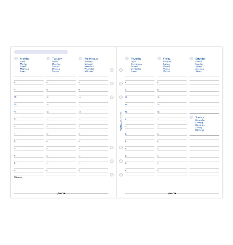 filofax-kalendereinlage-a5-undatiert-1-woche-2-seiten-multilingual image 5