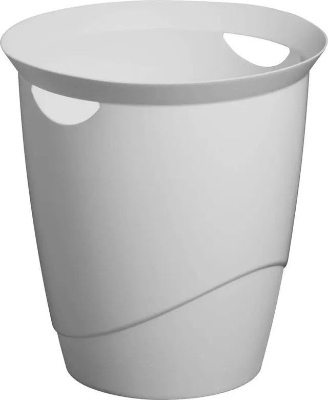 durable-papierkorb-eco-rund-16-liter-grau-recycling-kunststoff image 1