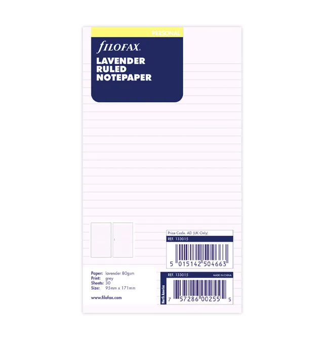 filofax-the-original-notizpapier-lavendel-liniert-personal-20-blatt image 1
