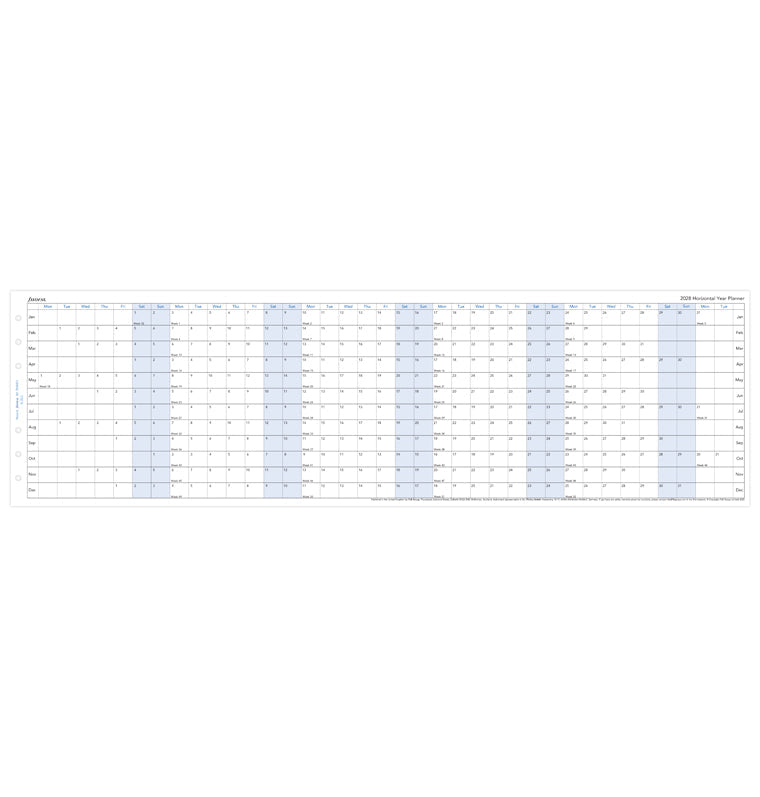 filofax-jahresplaner-englisch-personal-2028-leporello-kalendereinlage image 4