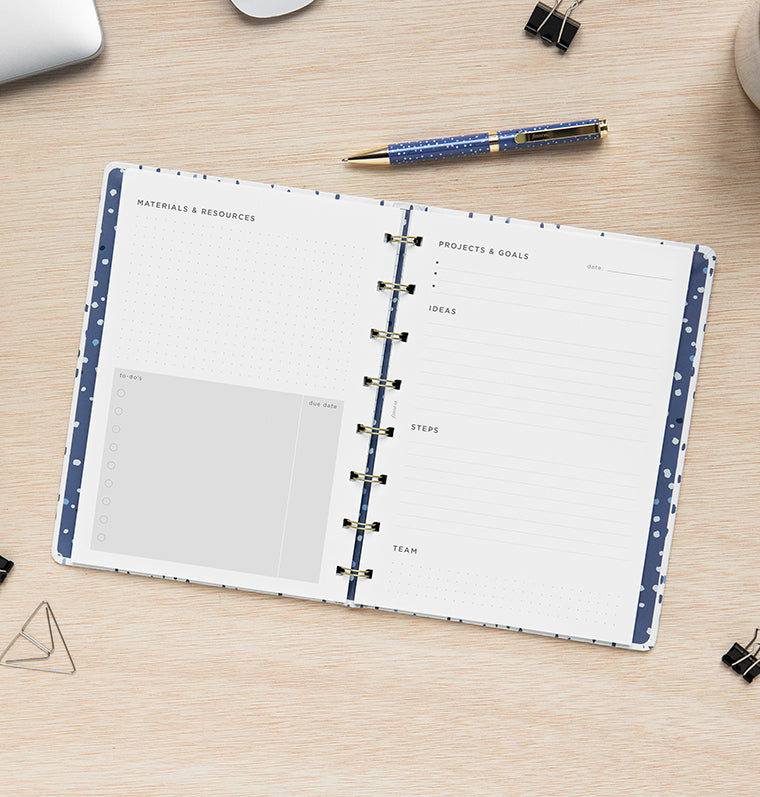 filofax-notebook-a5-refill-projects-goals-tracker-56-blatt image 4