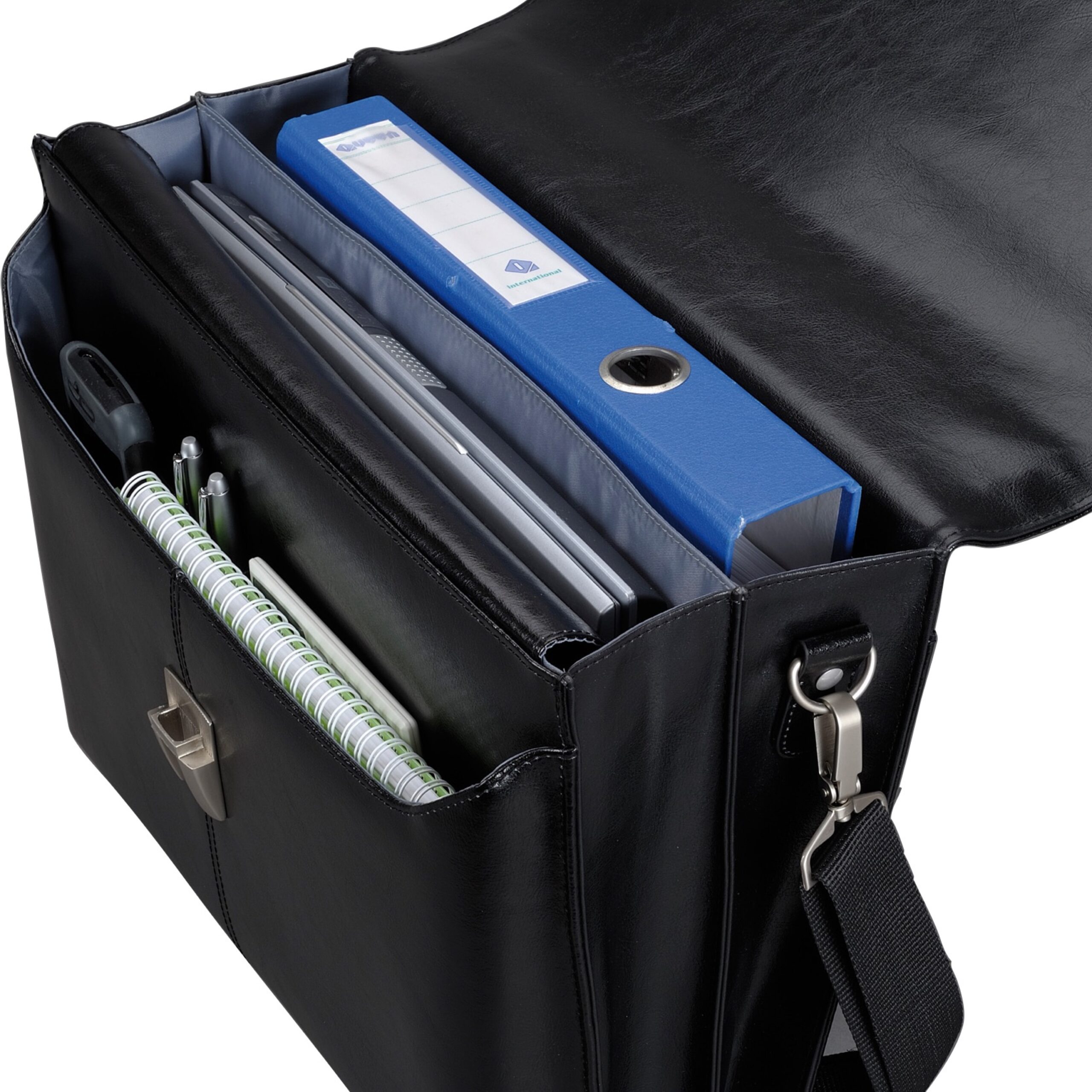alassio-aktentasche-faenza-leder-schwarz-mit-laptopfach image 2