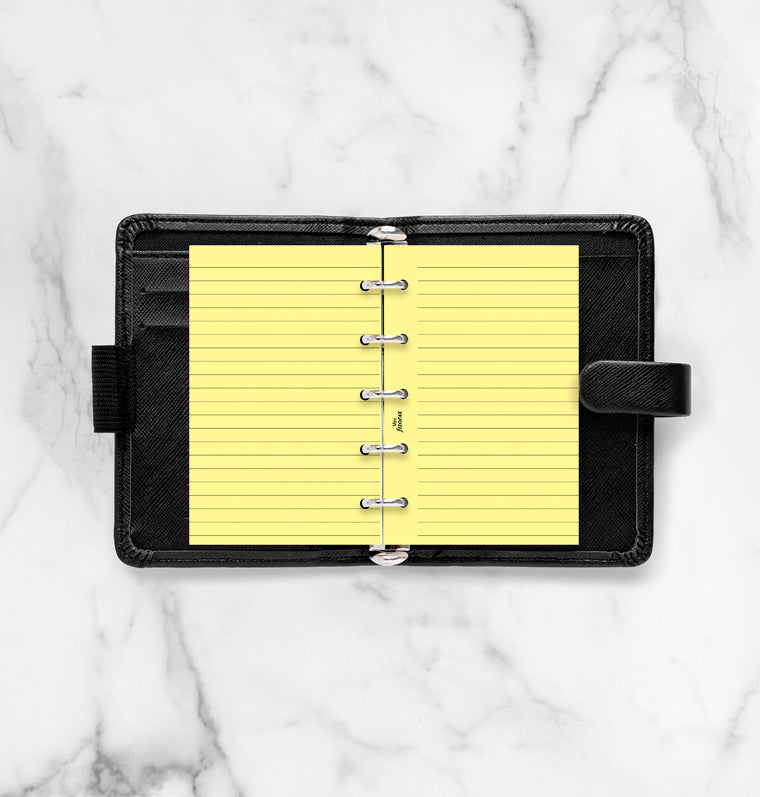 filofax-organiser-einlage-notizpapier-gelb-liniert-mini image 3