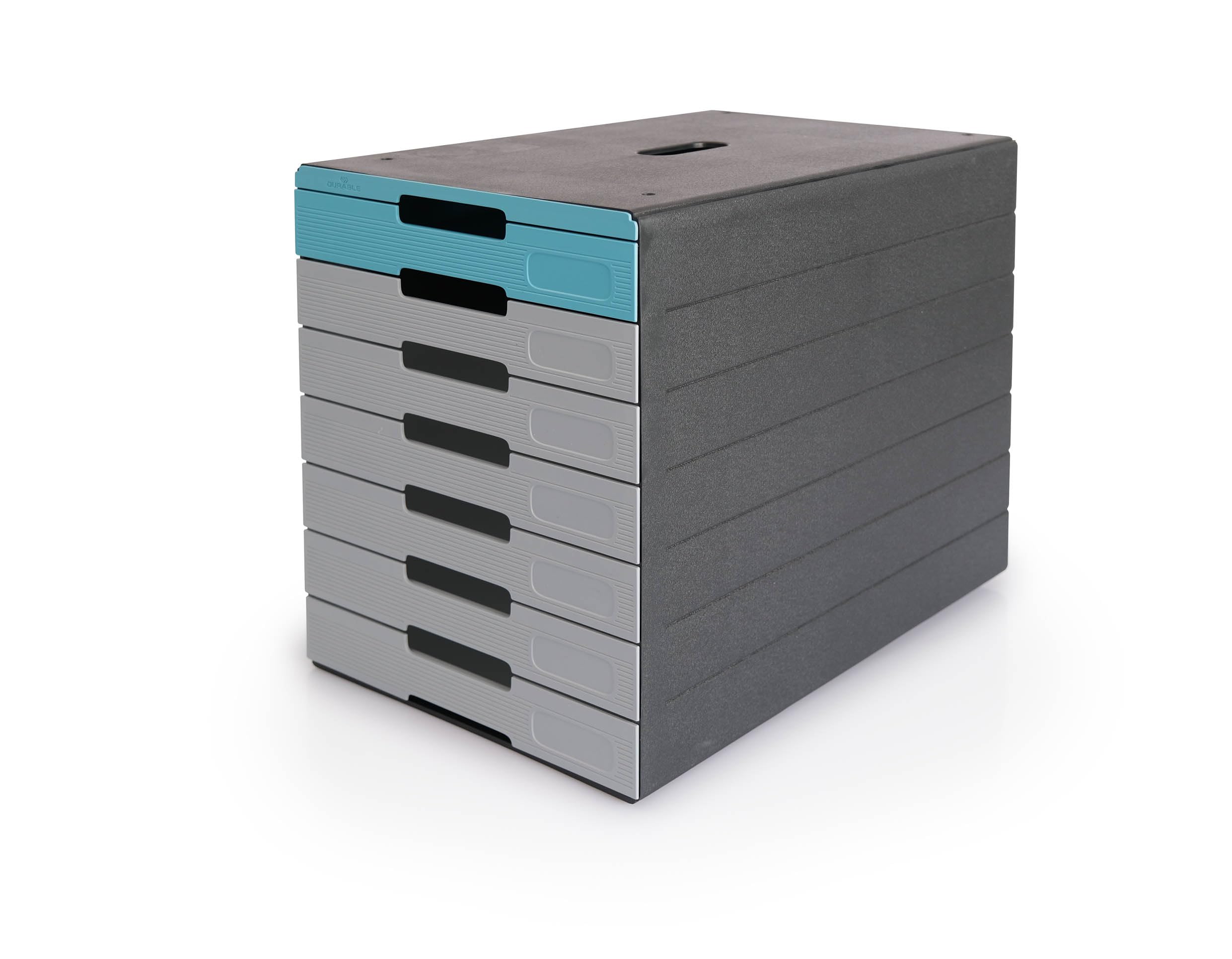 durable-idealbox-pro-schubladenbox-din-a4-7-f-cher-blau image 3