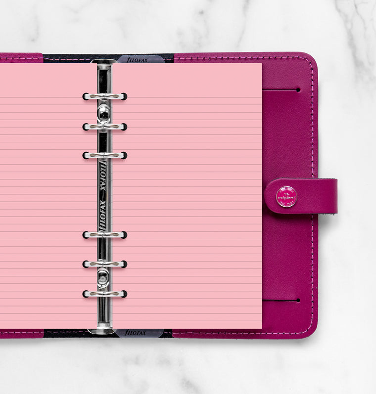 filofax-notizpapier-pink-liniert-personal-30-blatt image 2