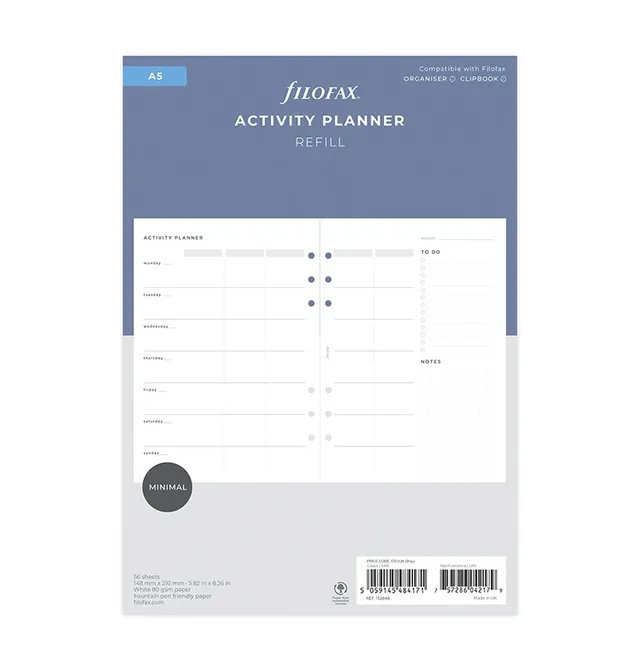 filofax-activity-planner-a5-minimal-stil image 1