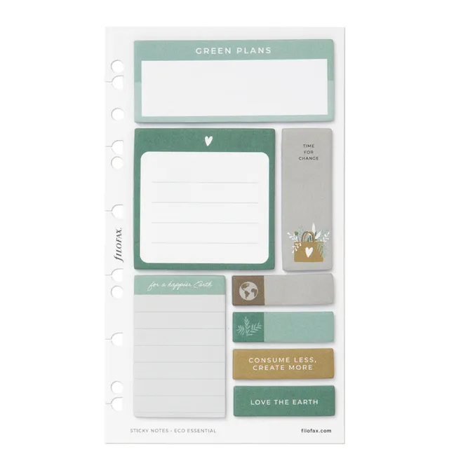 filofax-eco-essential-haftnotizen-set-f-r-a5-personal-8-bl-cke image 1