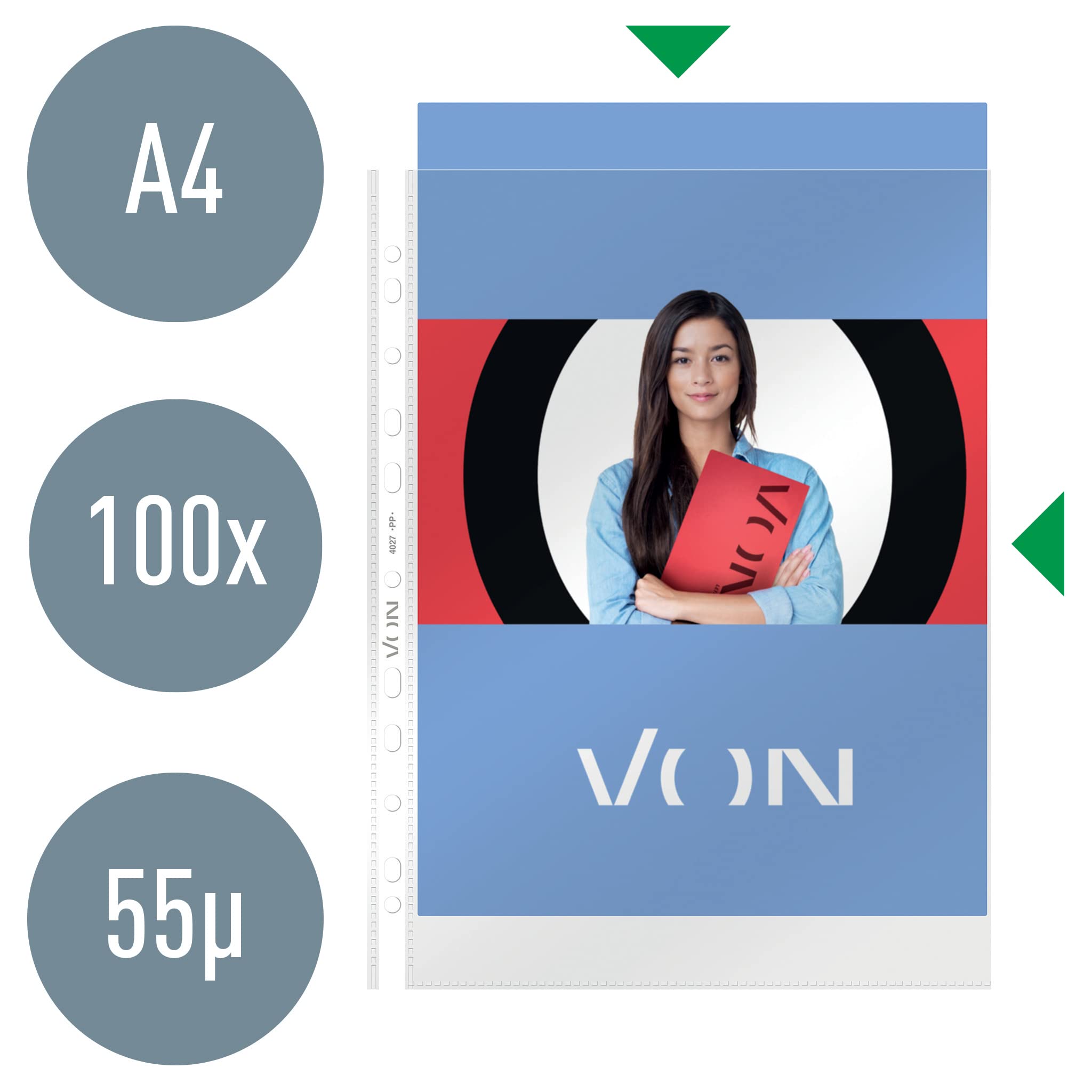 leitz-von-prospekth-llen-a4-transparent-100-st-ck-mit-spender image 2