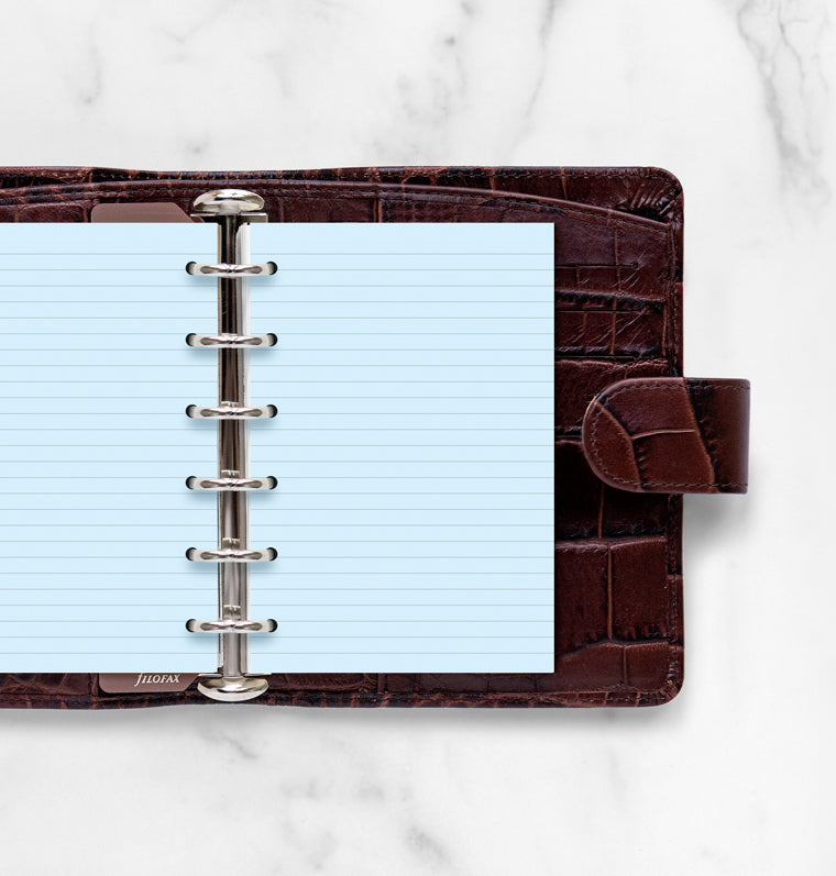 filofax-notizpapier-blau-liniert-pocket-20-blatt image 2