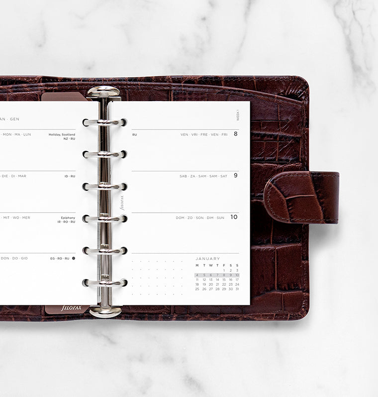 filofax-minimal-kalender-1-woche-2-seiten-pocket-2027 image 2