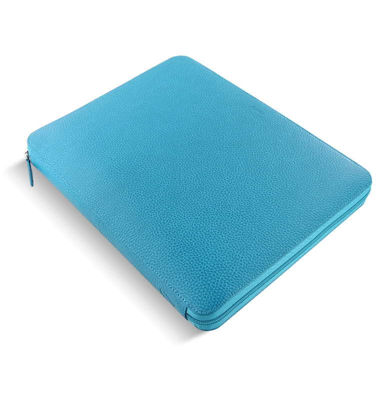 filofax-finsbury-a4-zip-folio-aqua-aus-leder-mit-notebook image 2