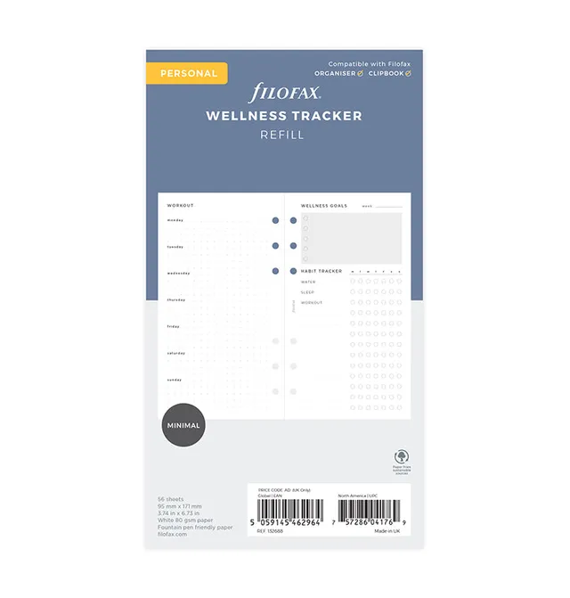 filofax-wellness-tracker-personal-einlage image 1