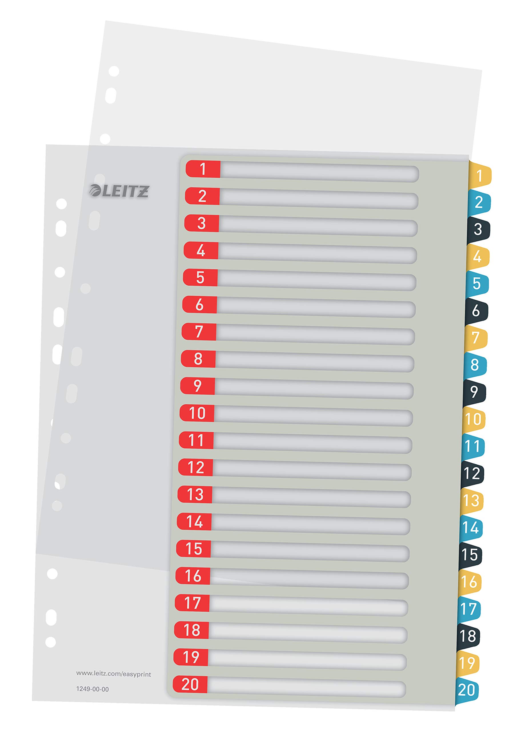leitz-cosy-register-a4-1-20-pc-beschriftbar-mehrfarbig-12490000 image 1