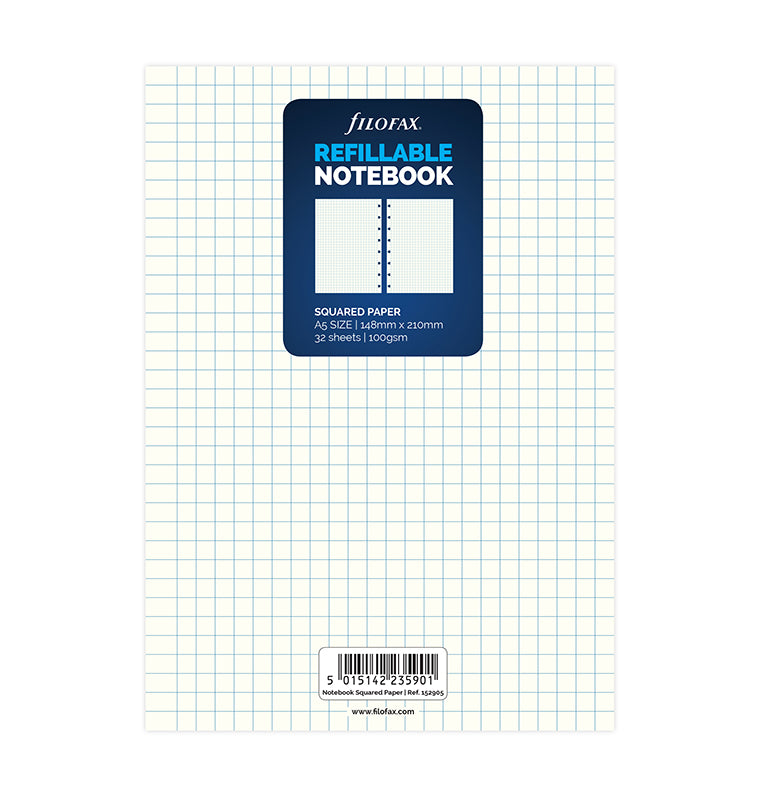 filofax-notebook-a5-nachf-llpack-karierte-einlagen image 1
