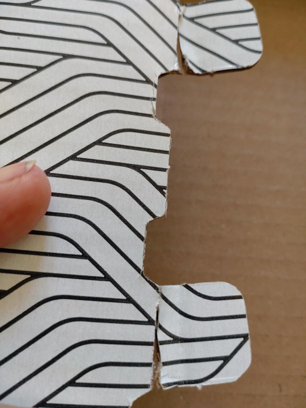 Eine Box verzogen