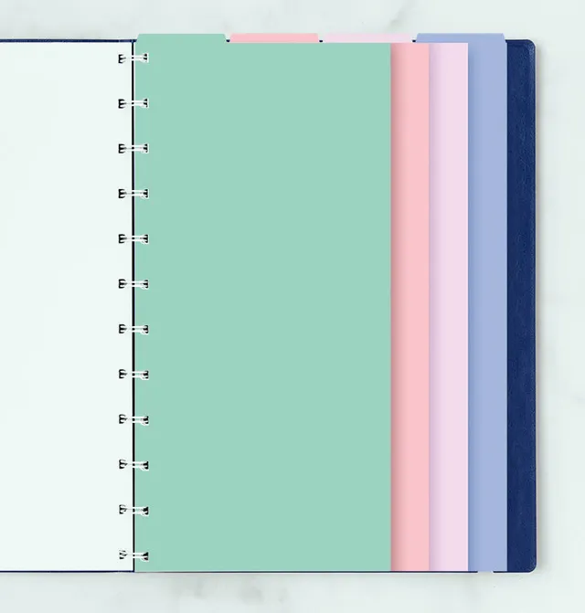 filofax-4er-blanko-notebook-trennbl-tter-pastel-a4 image 1