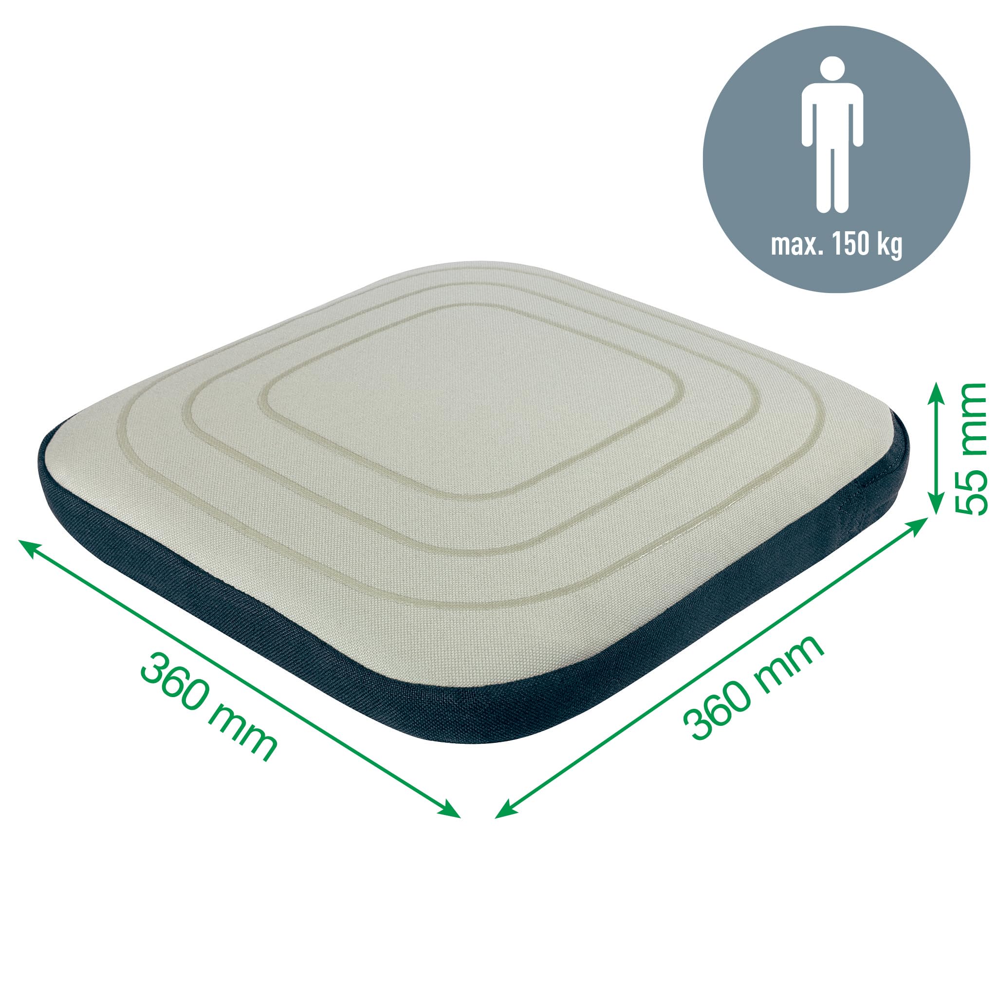 leitz-ergo-active-balance-sitzkissen-ergonomisches-luftkissen-hellgrau-65400085 image 4