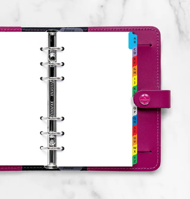 filofax-a-z-register-bunt-personal-organiser-einlagen image 1