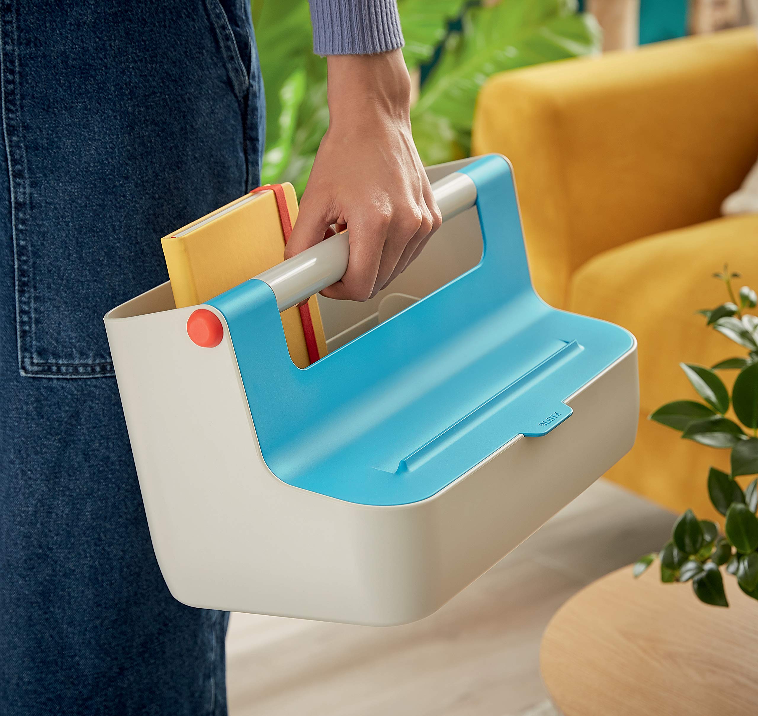leitz-cosy-mobile-aufbewahrungsbox-hot-desking-mit-griff-sanftes-blau image 4