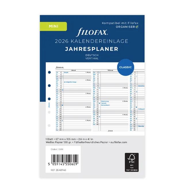 filofax-jahresplaner-deutsch-mini-2026-leporello-einlage-zum-ausklappen image 1